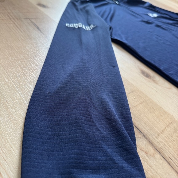 Champions BYU Cougars Quarter Zip Brigham Young University Blue Large Pullover - Picture 2 of 8